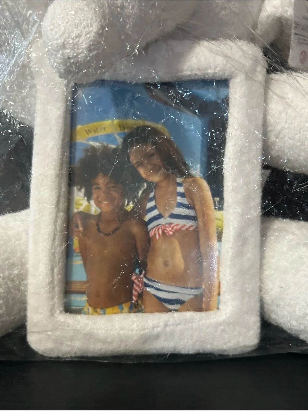 Carnival Cruise Line Towel Elephant Picture Holder Photo Frame Plush NWT
